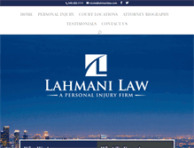 Tablet Screenshot of lahmanilaw.com